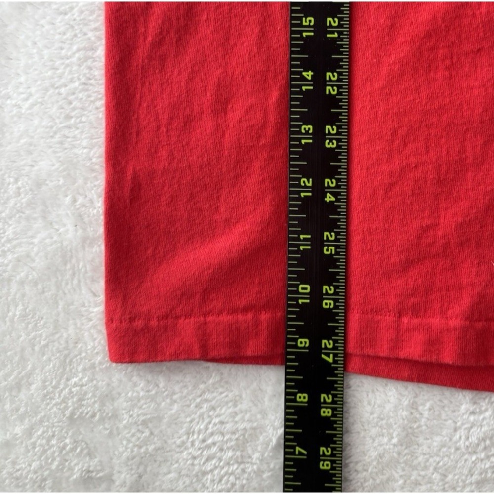 Vtg 90s Indiana Hoosers Shirt XL Hanes Single Stitch Red NCAA Made In USA - Picture 11 of 12